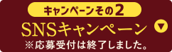 キャンペーンその2 SNSキャンペーン ※応募受付は終了しました。