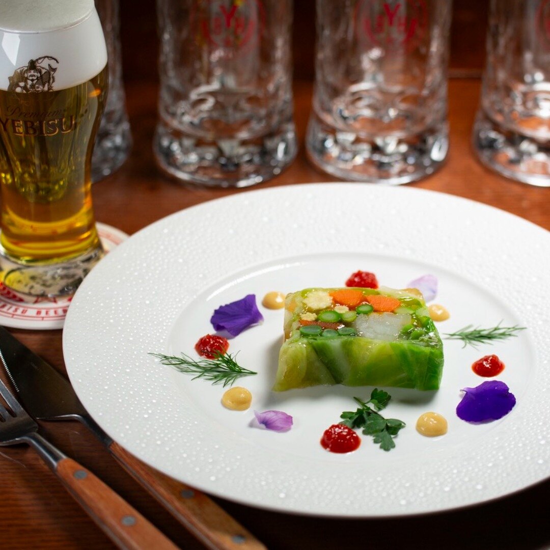 季節野菜のテリーヌとビールのセット~『澄深し』と共に~