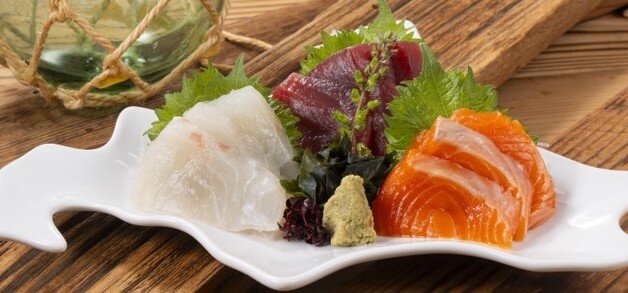 北海道酒場のお刺身三種盛合せ