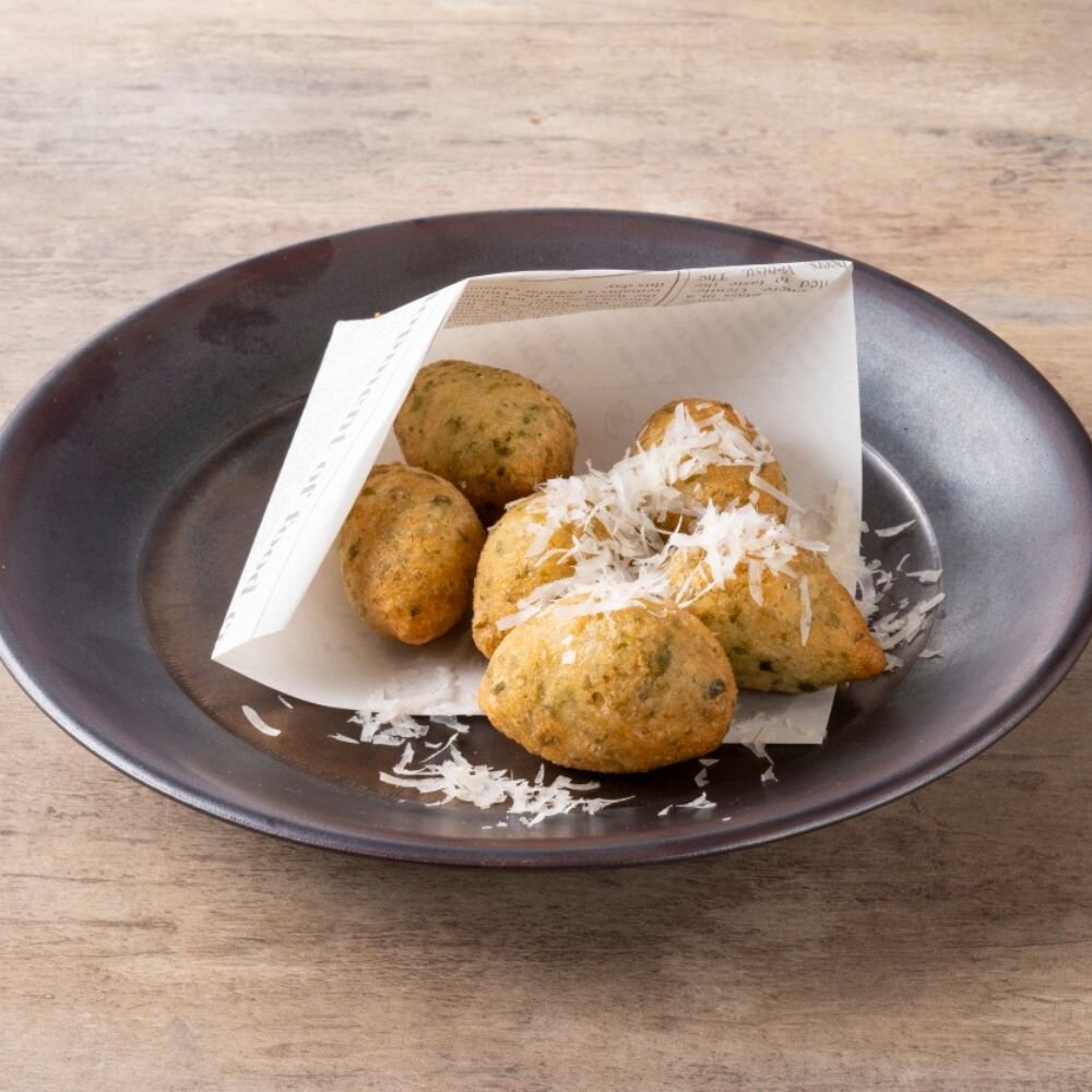 あおさのゼッポリーネ~パルミジャーノチーズがけ~