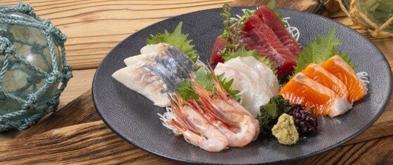 北海道酒場のお刺身五種盛り合わせ