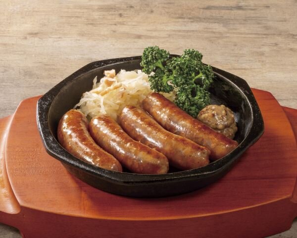 生チョリソーの鉄板焼き