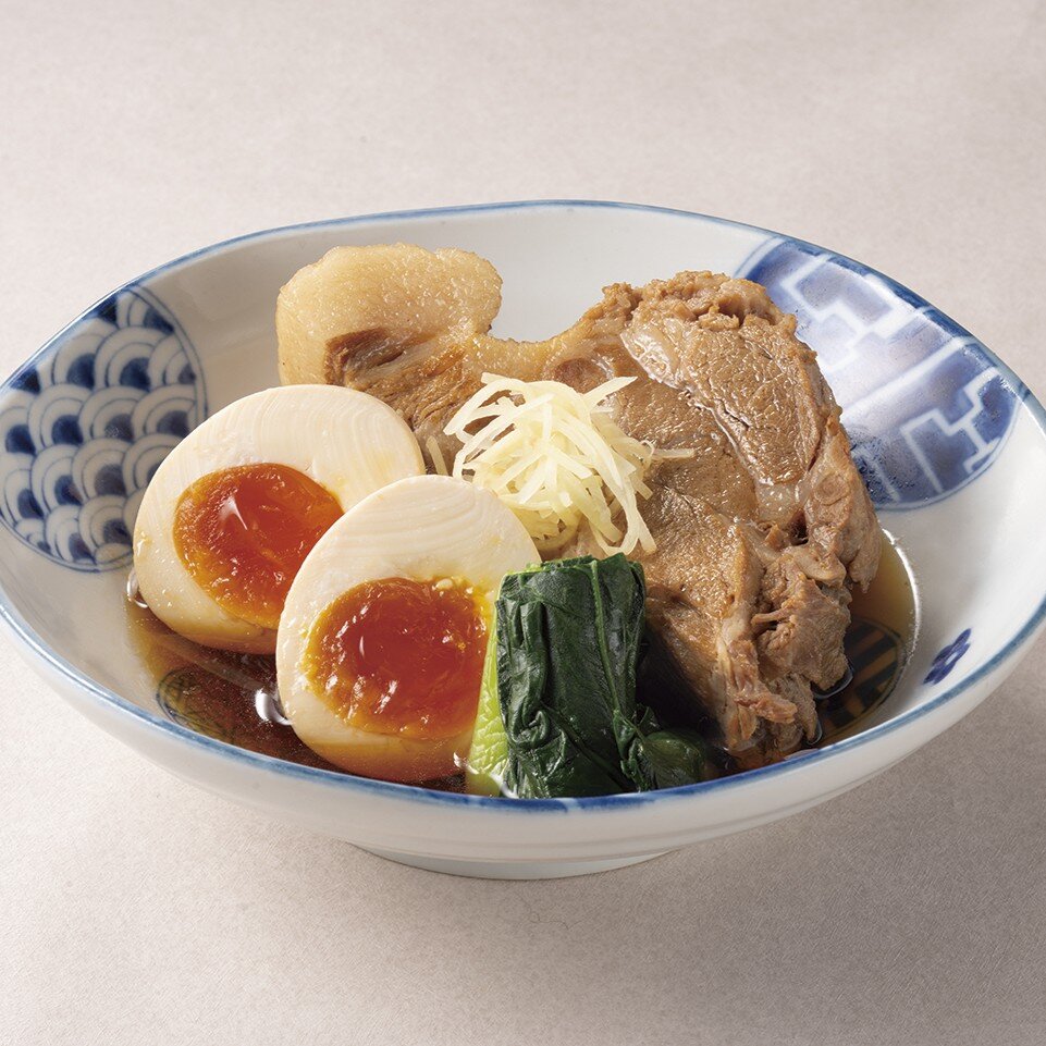 豚角煮と味玉