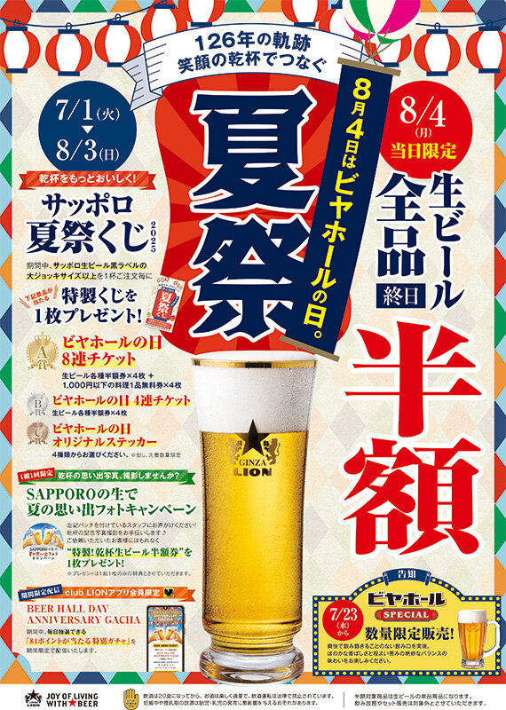8月4日はビヤホールの日。