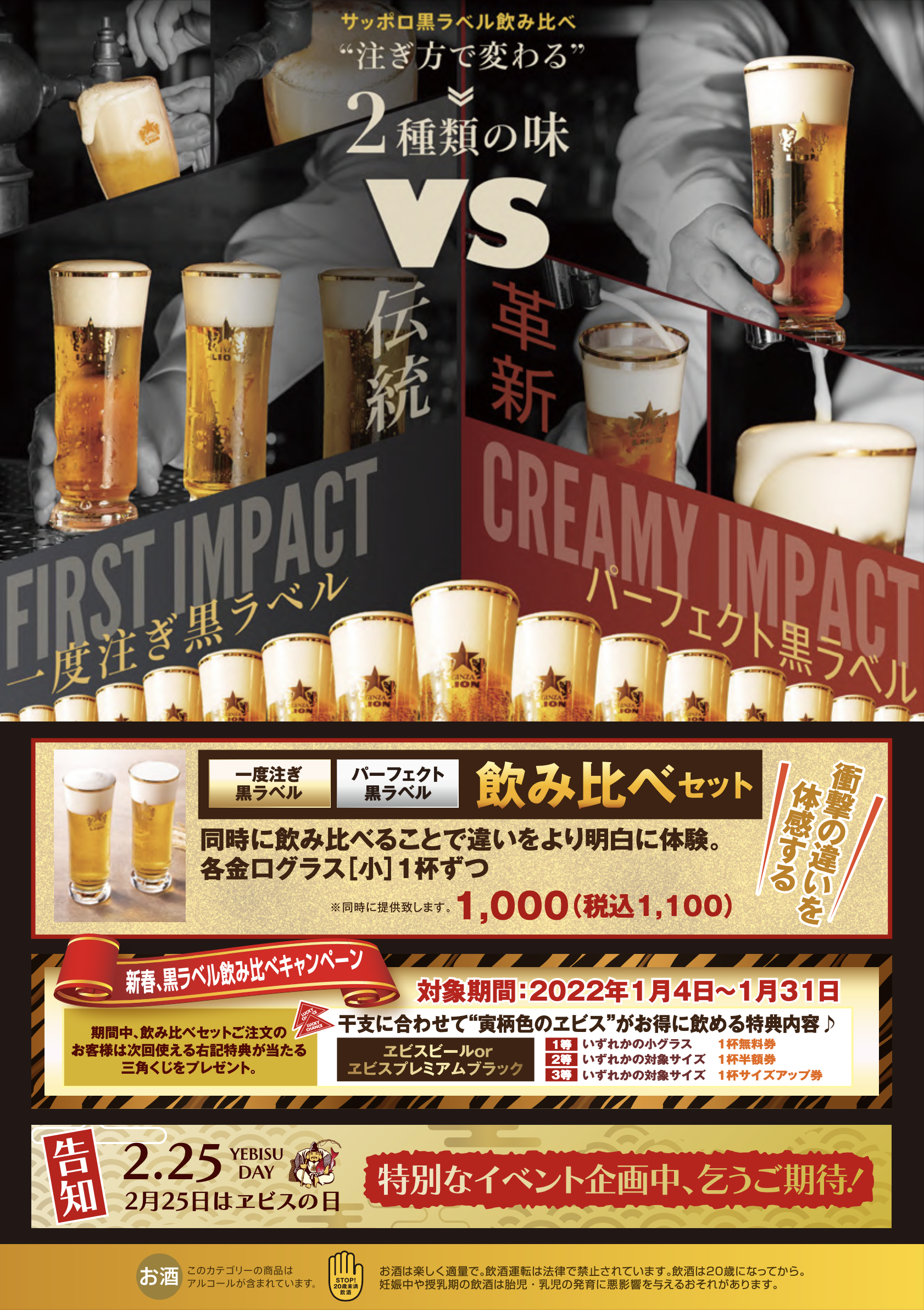 新春!黒ラベル飲み比べキャンペーン