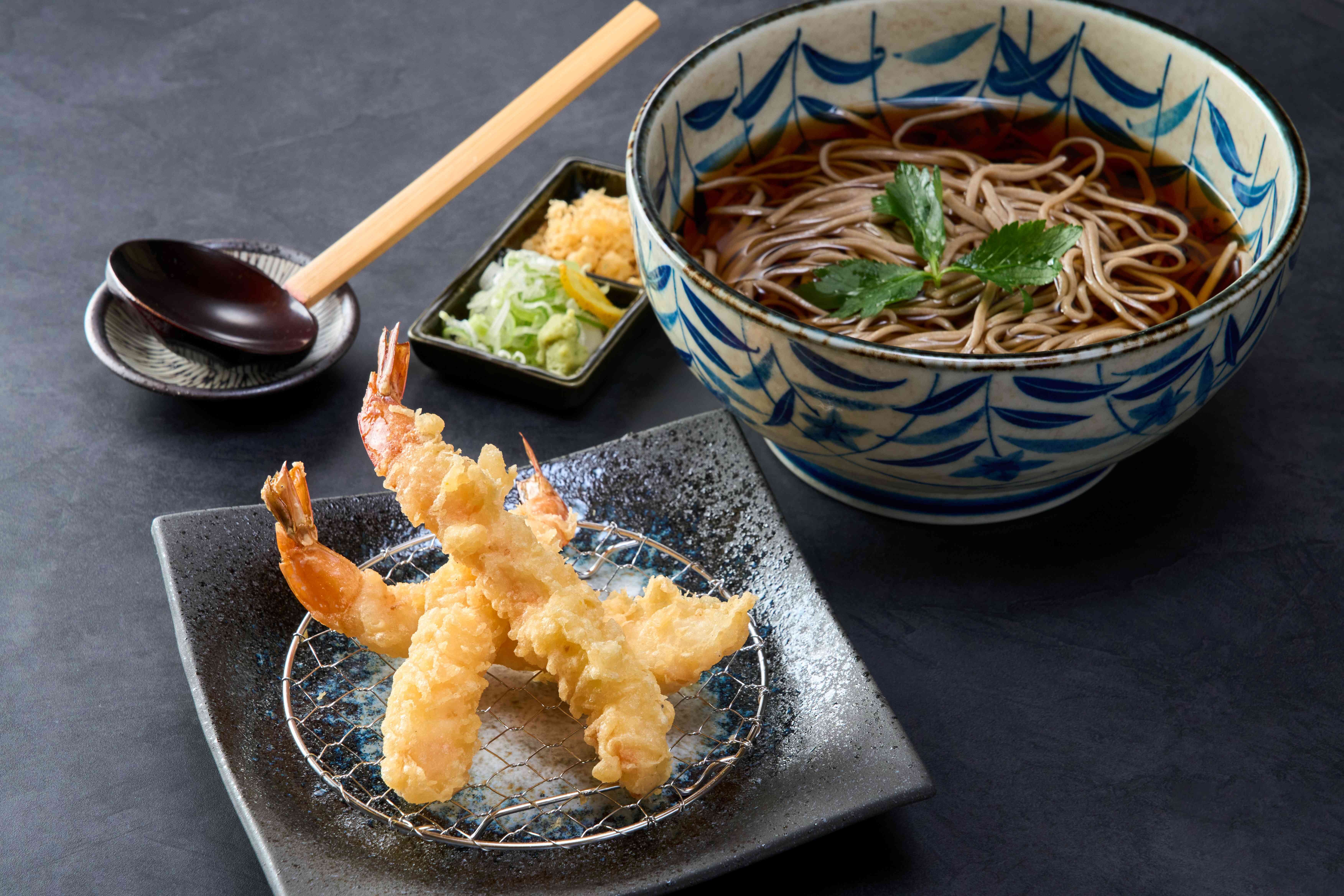 海老の天ぷら蕎麦