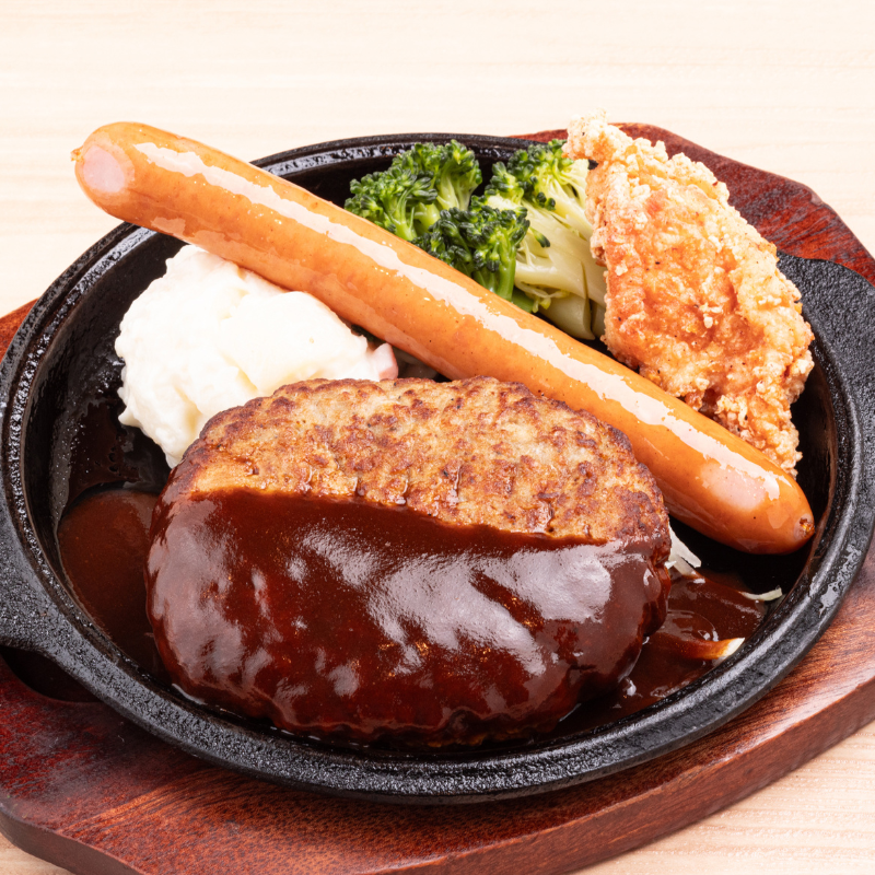 ハンバーグミックスグリル