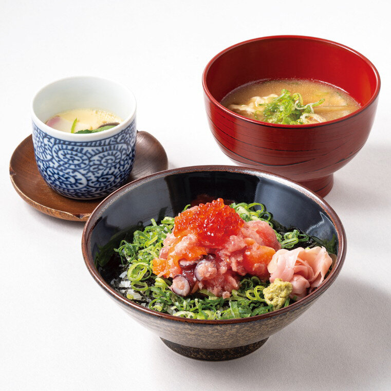 海鮮ネギトロ丼御膳 1,500円(税込)