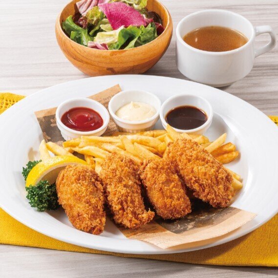 カキフライランチ